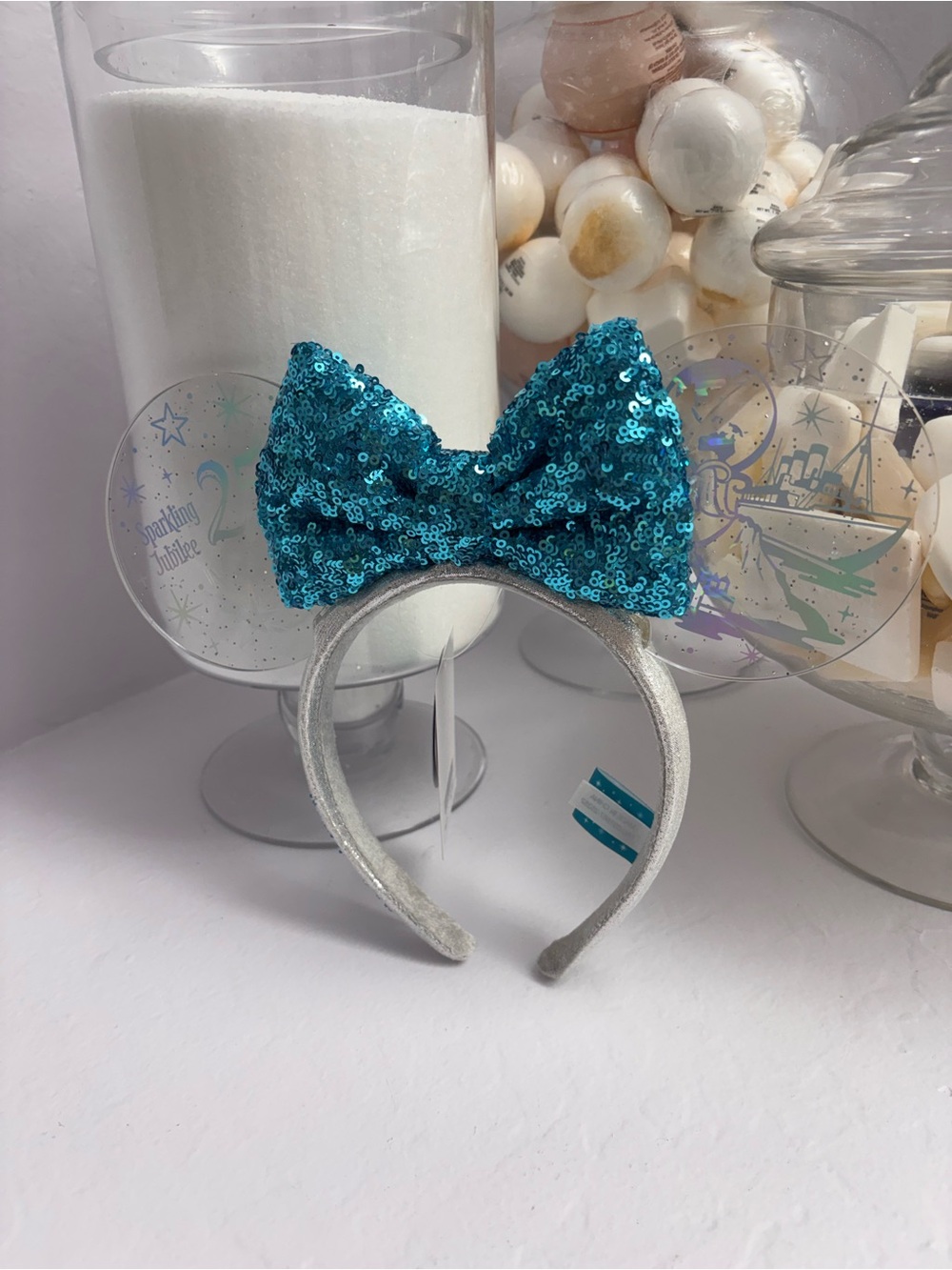 Tokyo Disney Sea 25th Anniversary Sparkling Jubilee Clear Ear Headband NWT